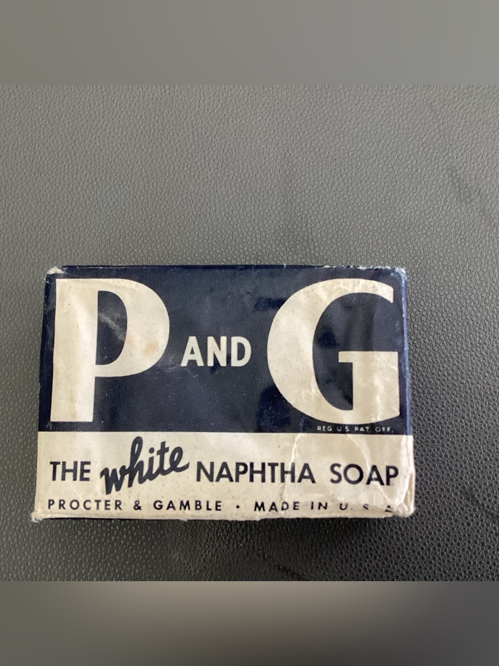 Vtg. Bar of P AND G The White Naphtha Soap USA, 1940s, 85 years old